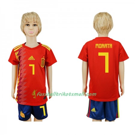 Fußballtrikots Spanien Morata 7 Kinder WM 2018 Heimtrikotsatz kaufen